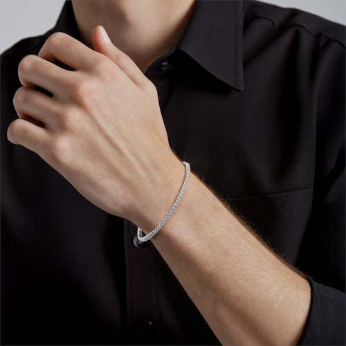 Bransoletka tenisowa Share Your Love 2,3mm: białe złoto, diamenty laboratoryjne